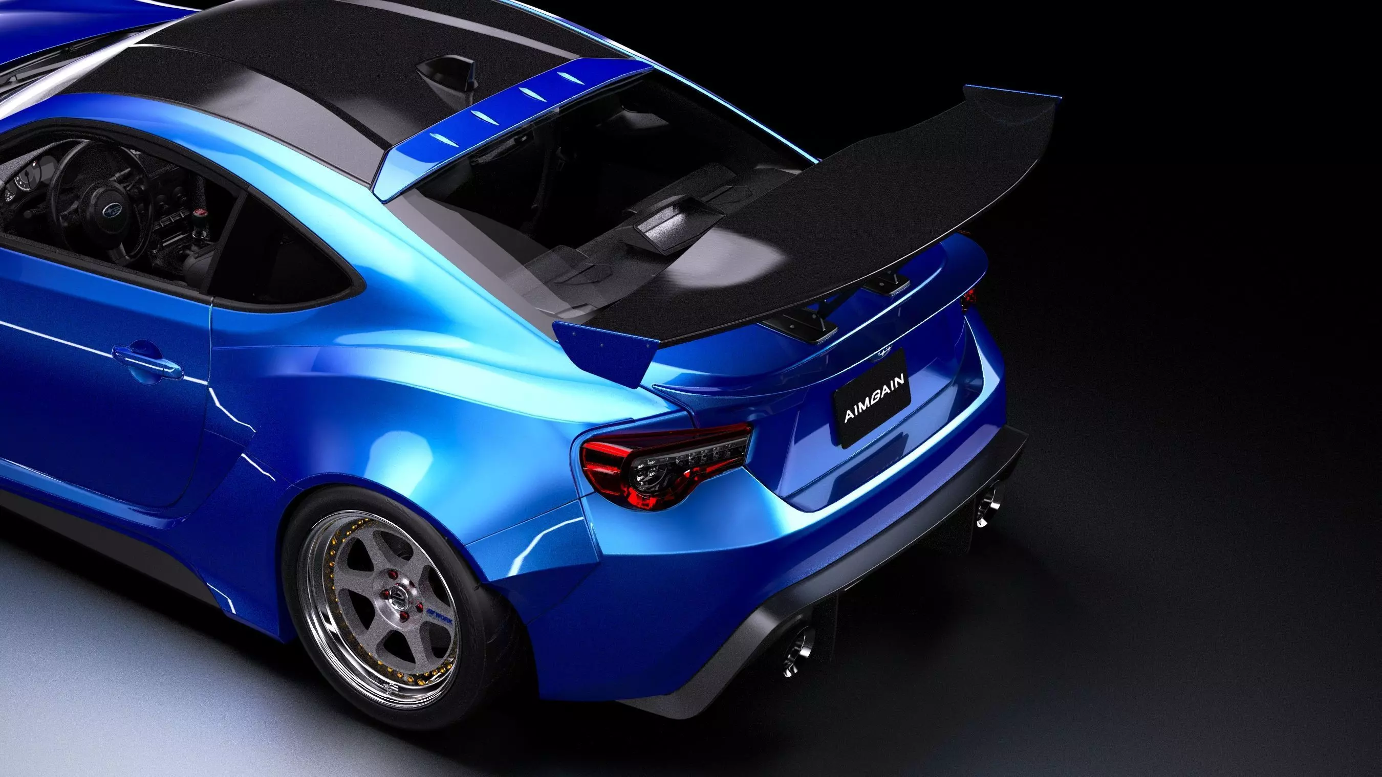 Aimgain Bodykit Subaru BRZ tS Low-poly 3D model_5
