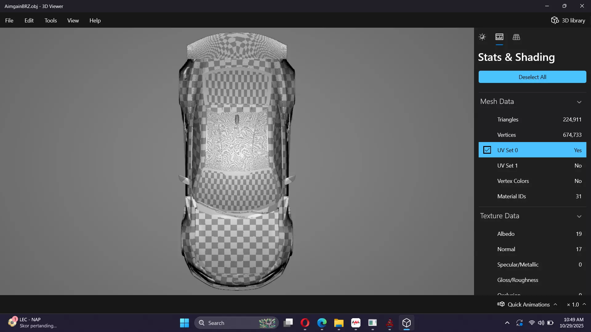 Aimgain Bodykit Subaru BRZ tS Low-poly 3D model_27