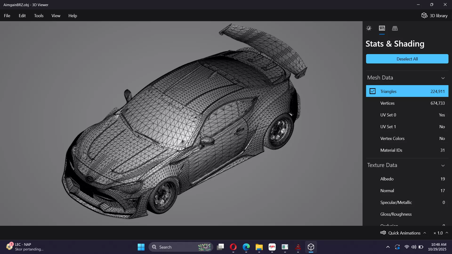 Aimgain Bodykit Subaru BRZ tS Low-poly 3D model_24