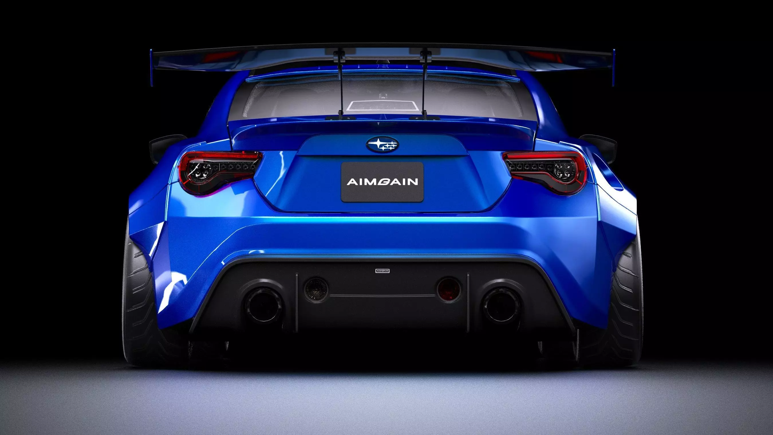 Aimgain Bodykit Subaru BRZ tS Low-poly 3D model_6