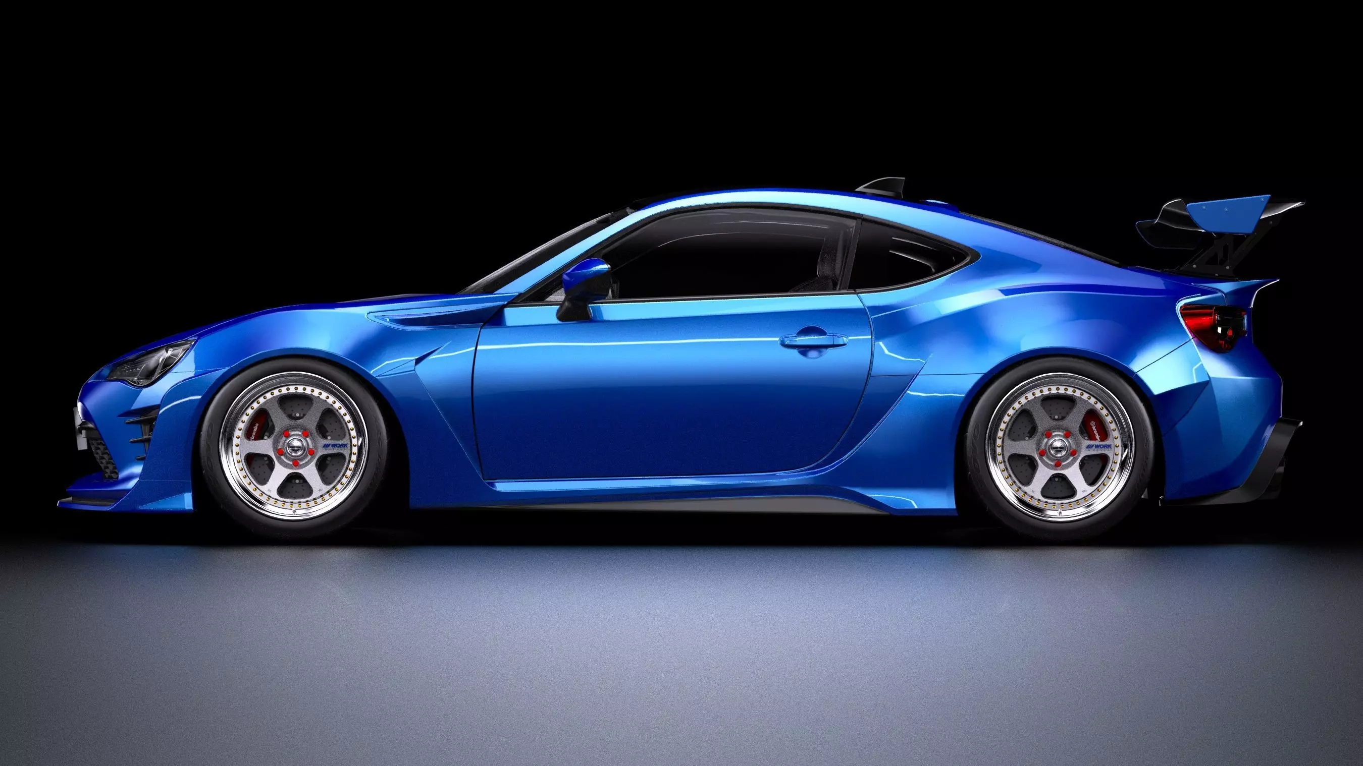 Aimgain Bodykit Subaru BRZ tS Low-poly 3D model_7