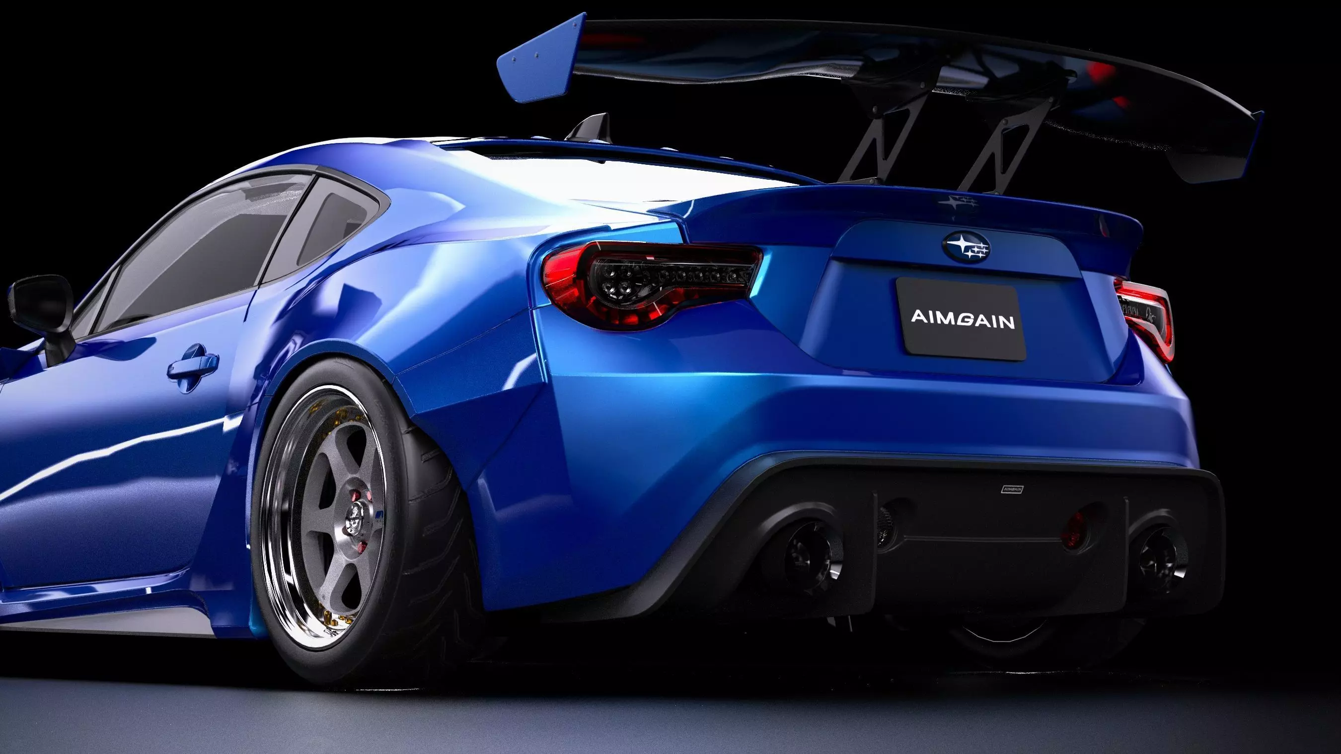 Aimgain Bodykit Subaru BRZ tS Low-poly 3D model_2