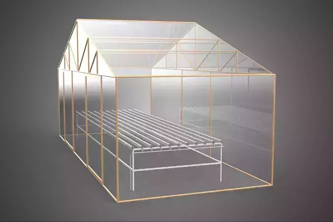 TRANSPARENT GREENHOUSE GARDEN NFT GROWING TABLE HYDROPONIC PLANT