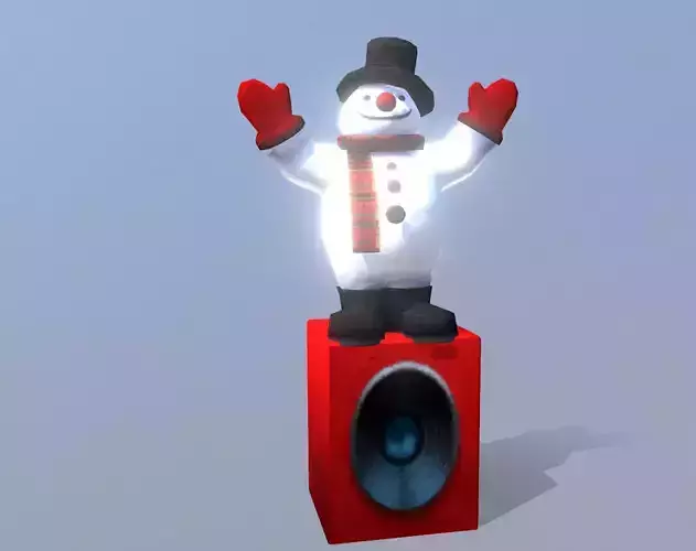 Frosty Ice Man Merry Christmas Fbx Png