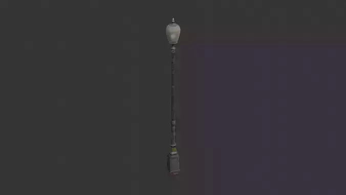 Street Lamp Post with Glass Lantern