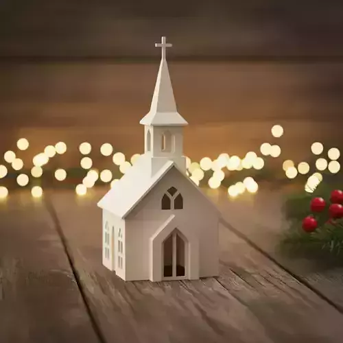 miniature church 3D print model