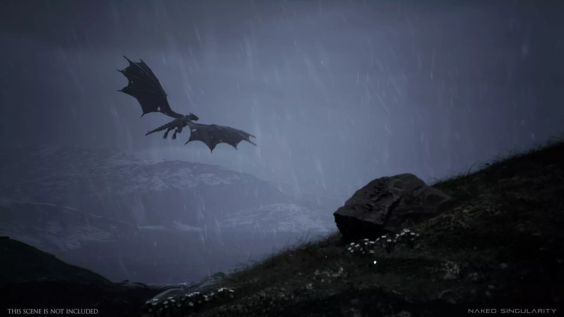 Wyvern Dragon - Fire wyvern dragon and Ice wyvern dragon Low-poly 3D model_18