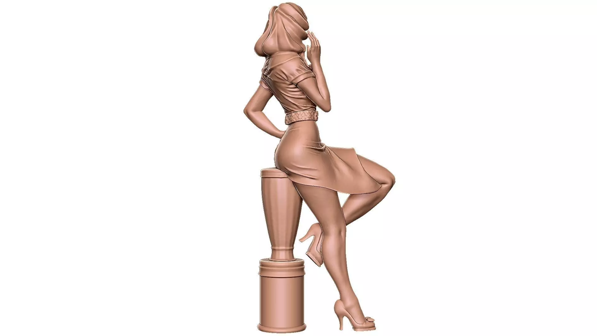 Pin Up Lorena 3D print model_1