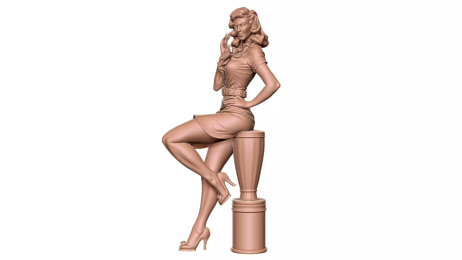 Pin Up Lorena 3D print model_0