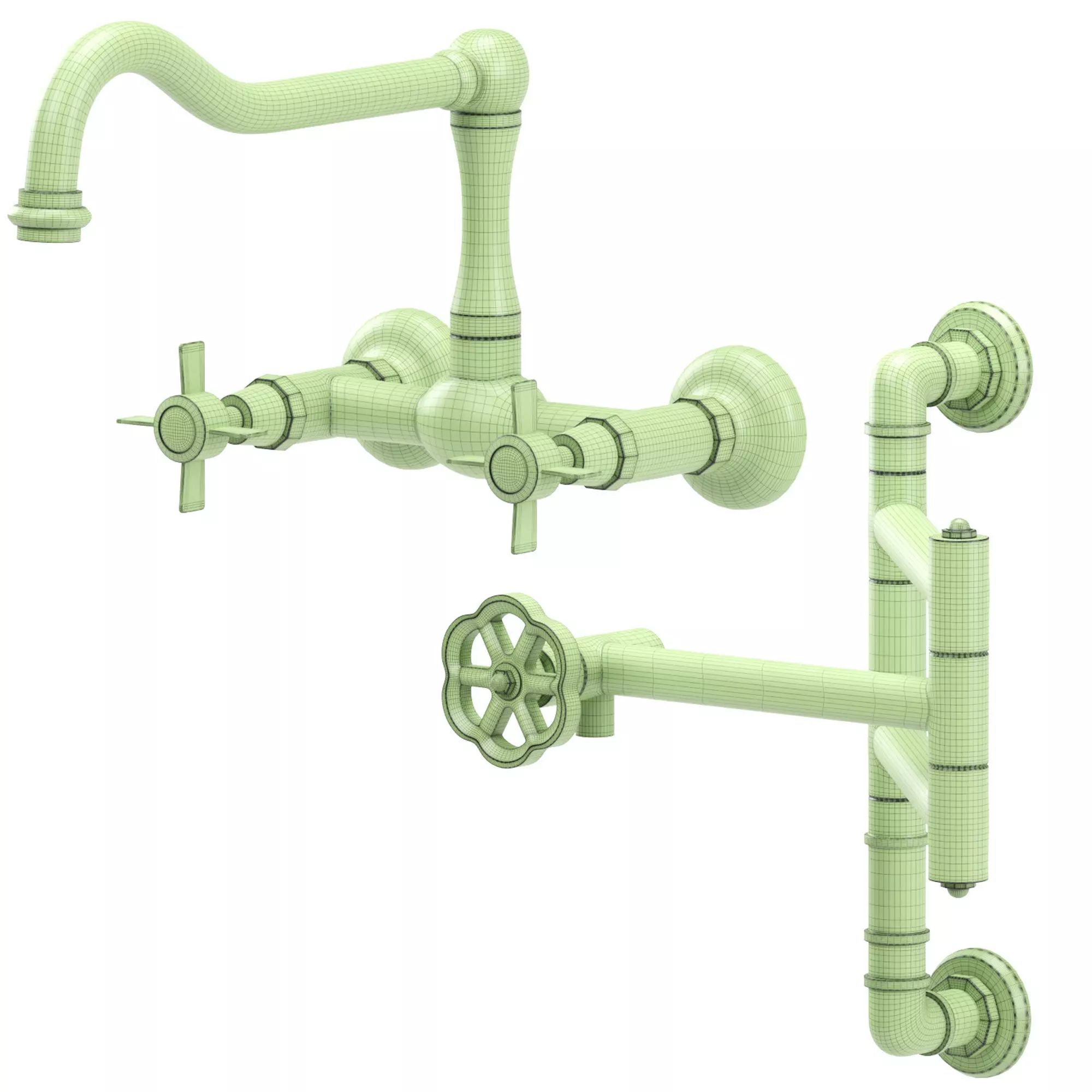 OFFICINE GULLO kitchen faucets collection 3D model_6