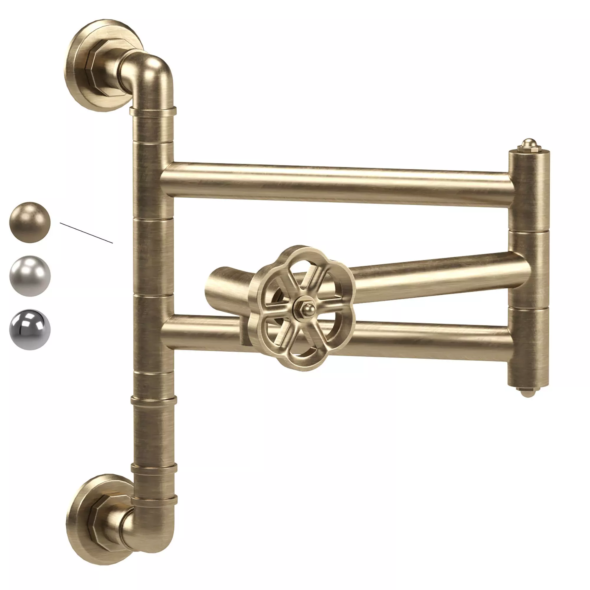 OFFICINE GULLO kitchen faucets collection 3D model_4