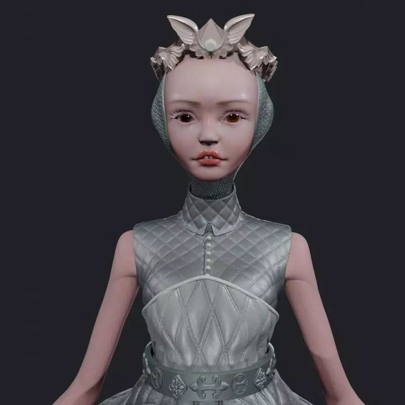 PRINCESS DOLL TOY BOOT BABY CHIBI BARBIE BJD  3D print model_0