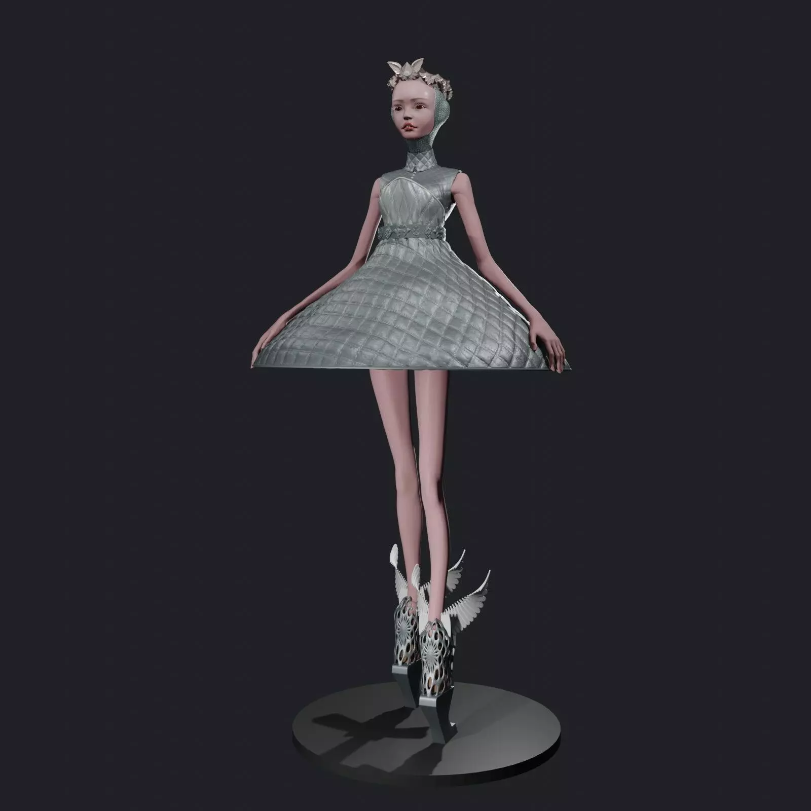 PRINCESS DOLL TOY BOOT BABY CHIBI BARBIE BJD  3D print model_1