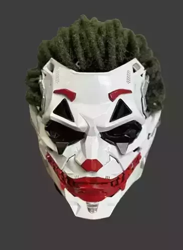 Joker Full Face Masks Cosplay Props multi part premium model