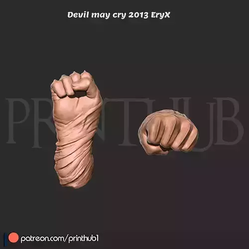Eryx Fist from Devil may Cry 2013 for 3d Printing miniatures