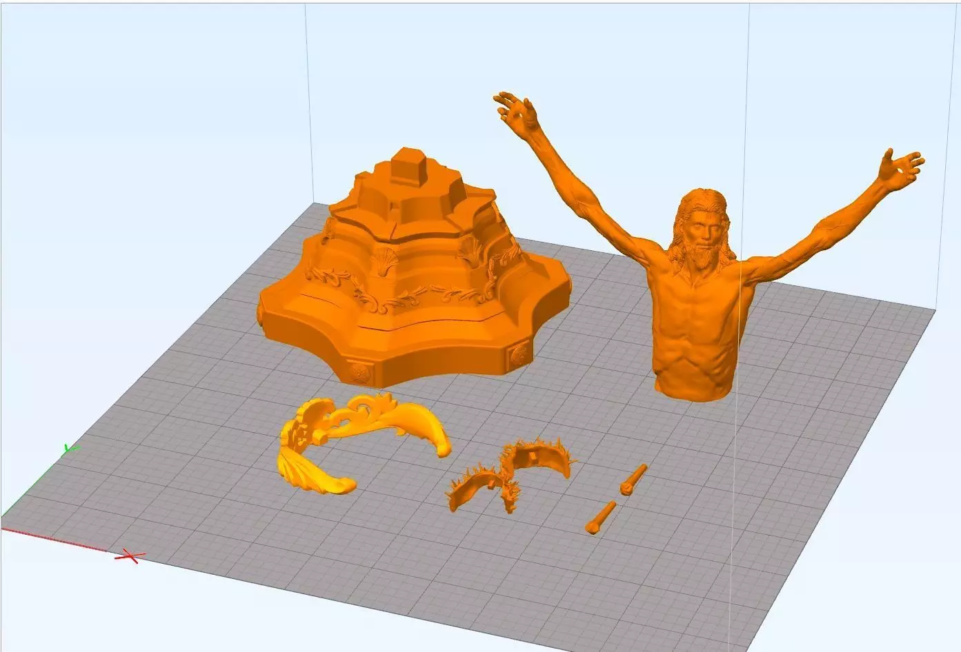 Jesus Christ bust - 3d model stl   3D print model_5