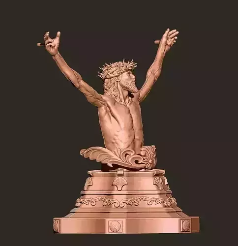 Jesus Christ bust - 3d model stl  
