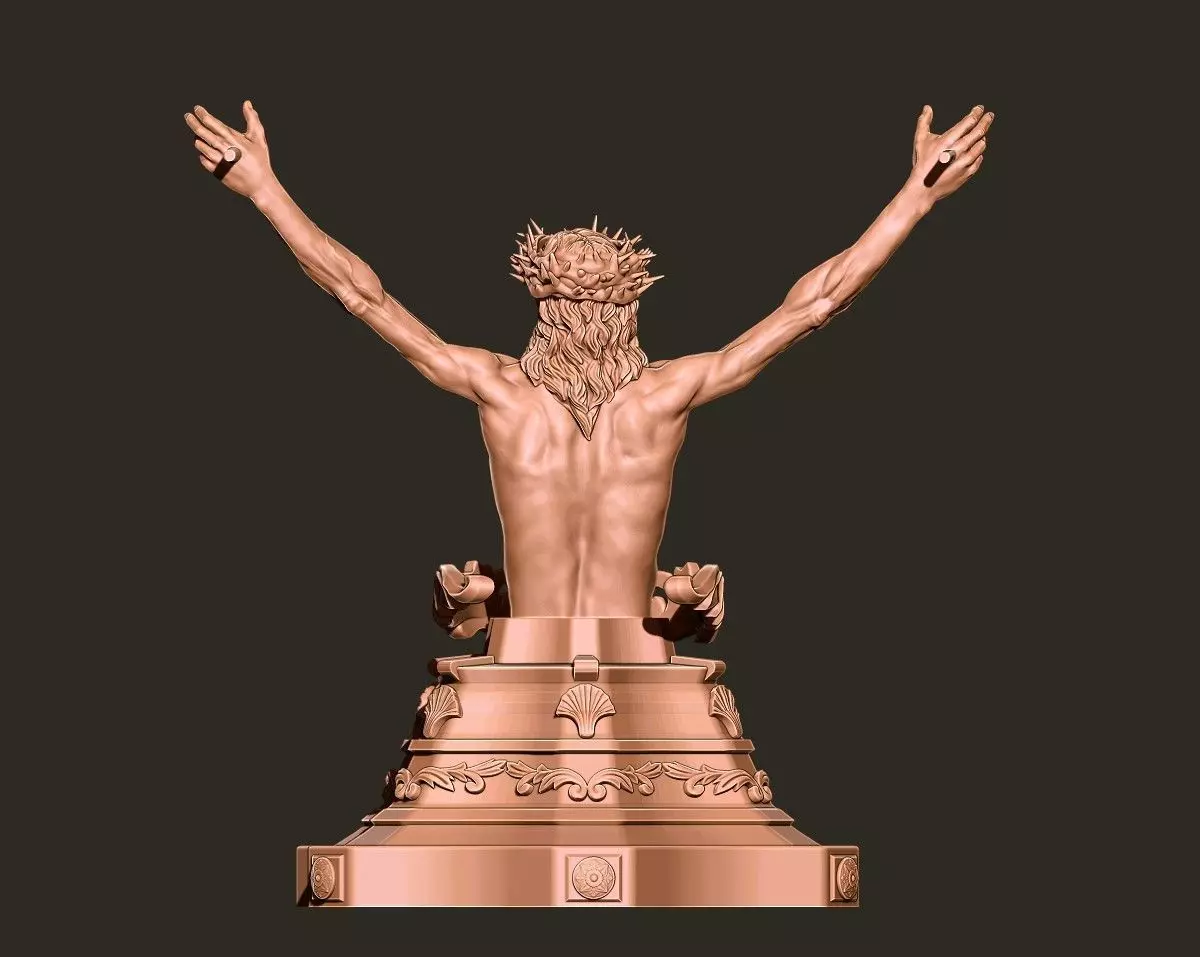 Jesus Christ bust - 3d model stl   3D print model_2