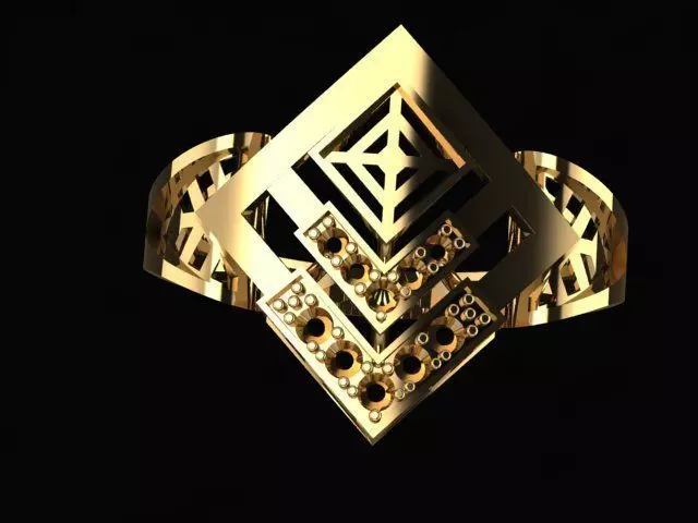 Set Ring and Earrings for 3D Models 3D print model_1