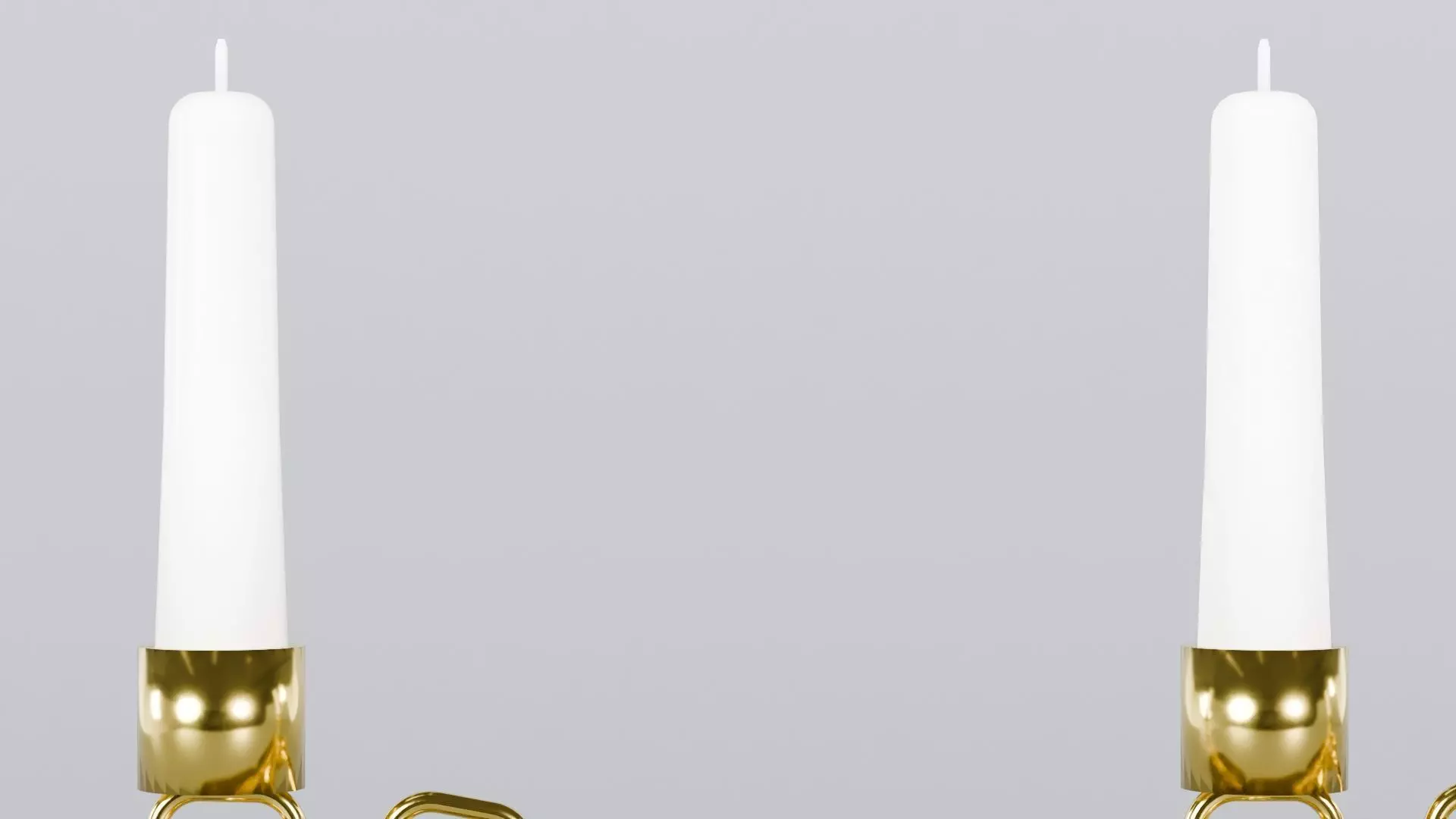 Alphabet Dear Gold Chain Candleholder 3D Model True 4K PBR Rendr Low-poly 3D model_4