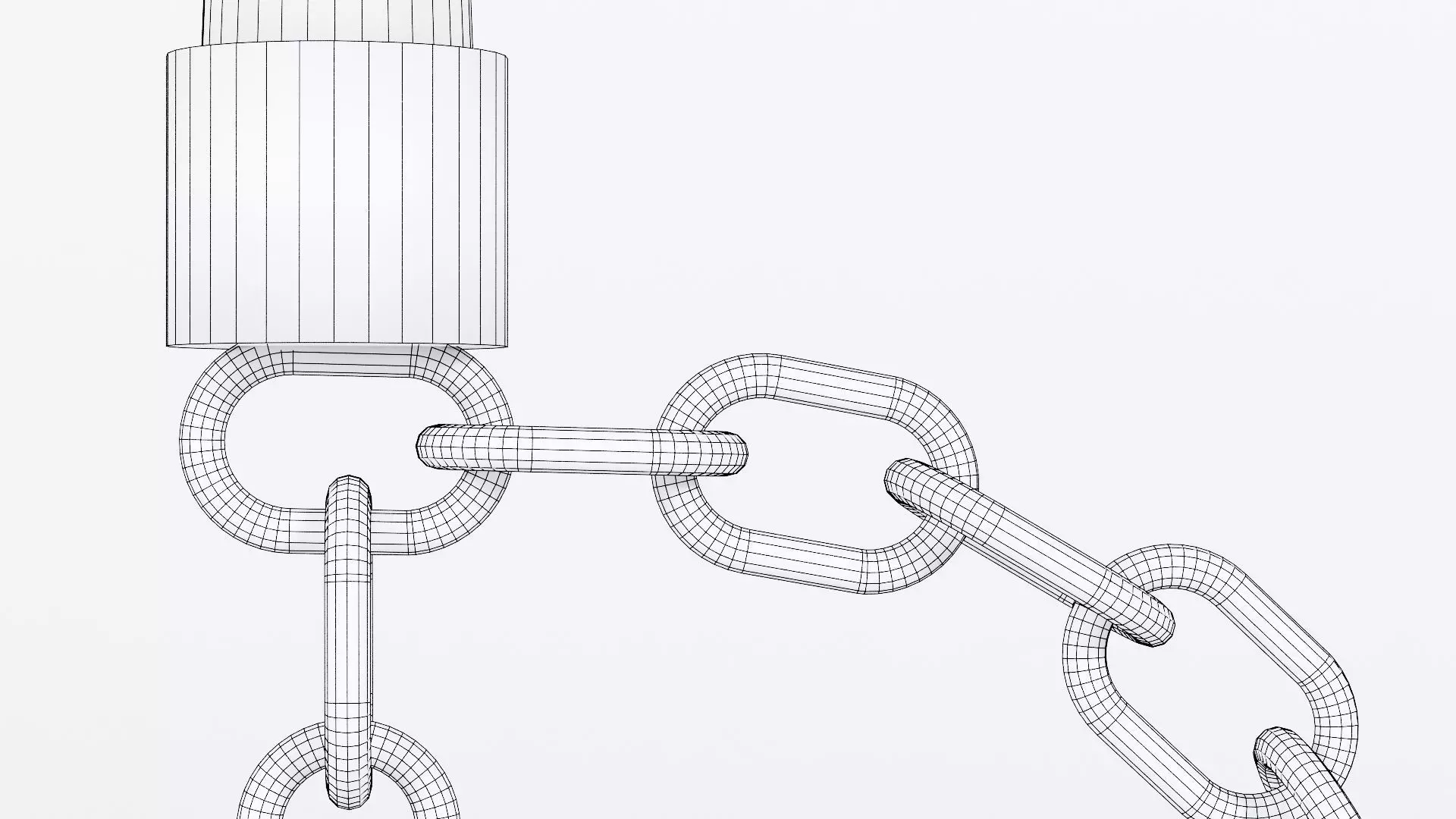 Alphabet Dear Gold Chain Candleholder 3D Model True 4K PBR Rendr Low-poly 3D model_7