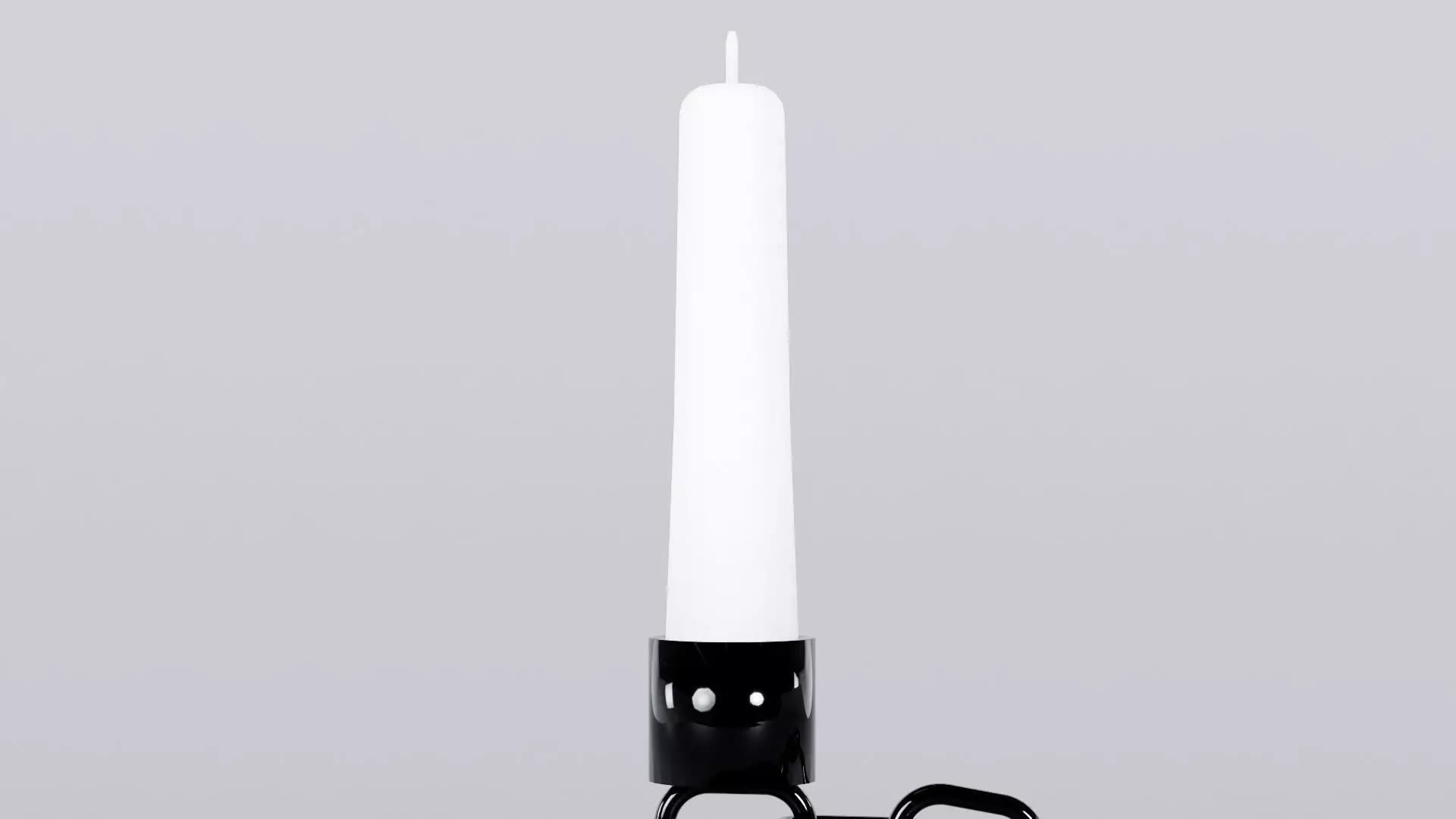 Alphabet D Chain Black Candleholder 3D Model True 4K PBR Renders Low-poly 3D model_3