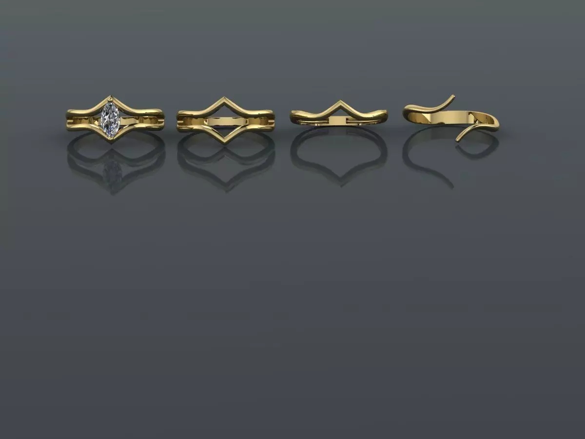 rings 3D print model_0