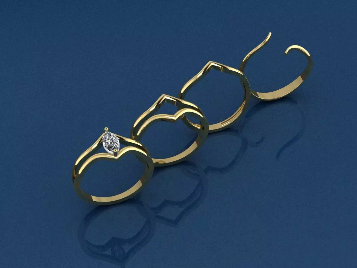 rings 3D print model_9