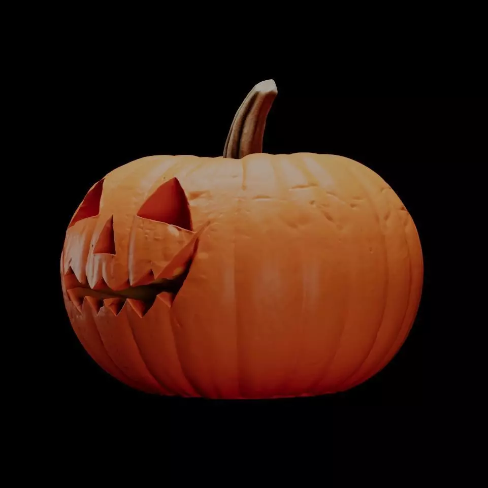Pumpkin for Halloween 3D model_1