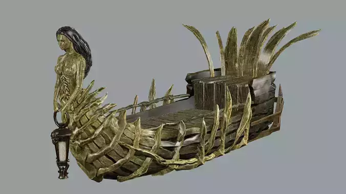 Pirate Ship Low-Poly 3D model