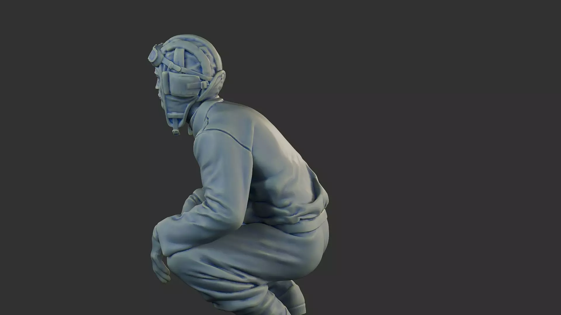 Russian Soviet tank Crew STC WW2 1 002 3D print model_26