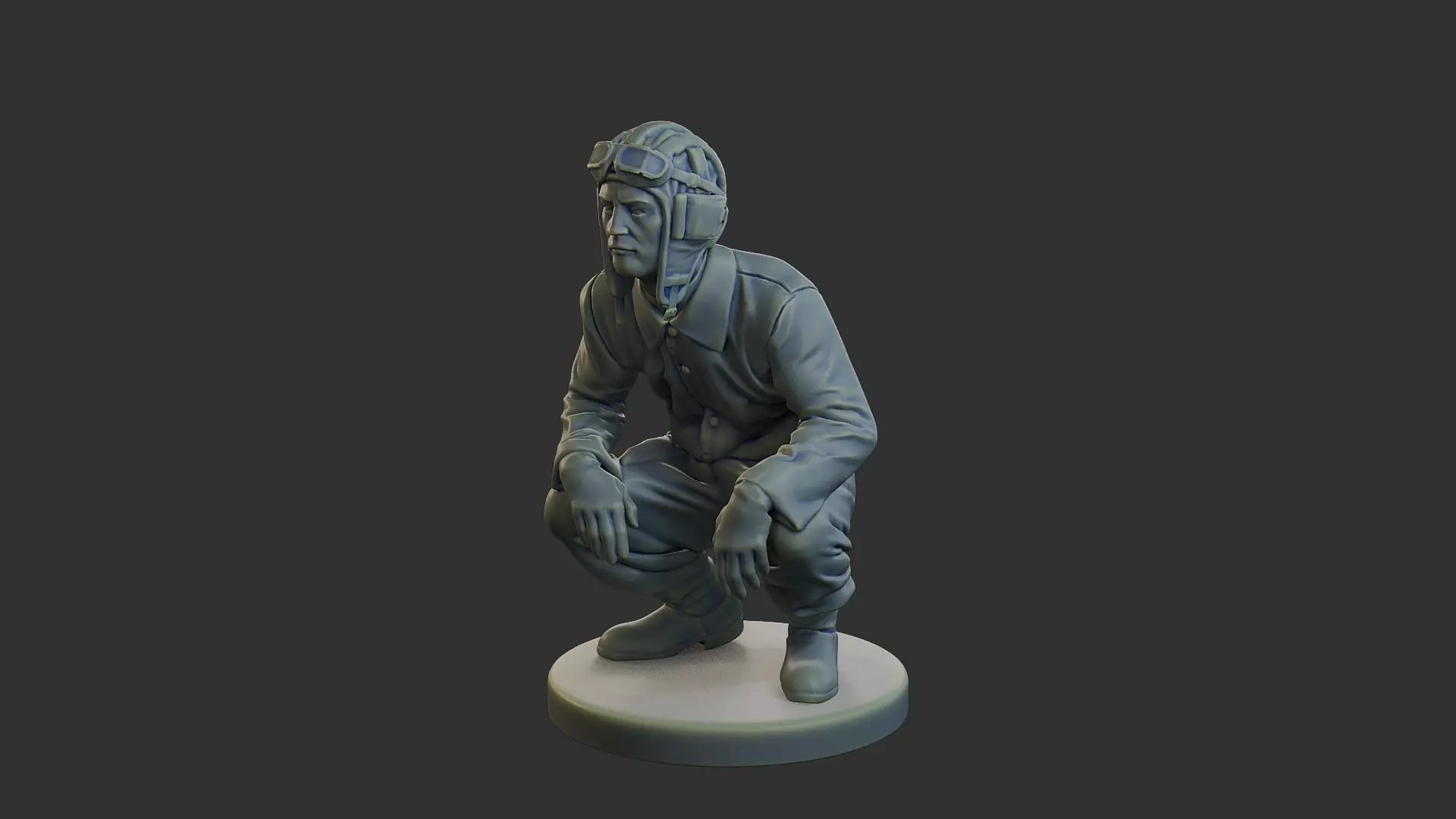 Russian Soviet tank Crew STC WW2 1 002 3D print model_2