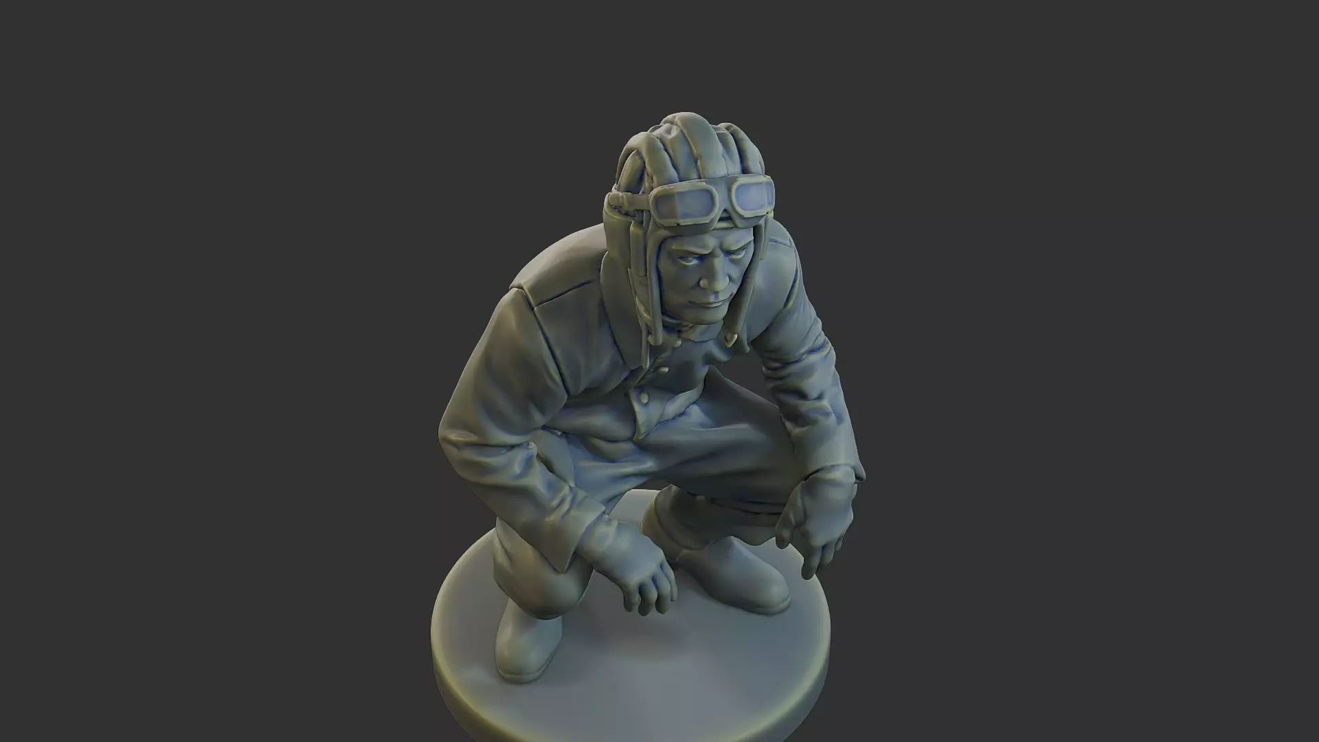 Russian Soviet tank Crew STC WW2 1 002 3D print model_19