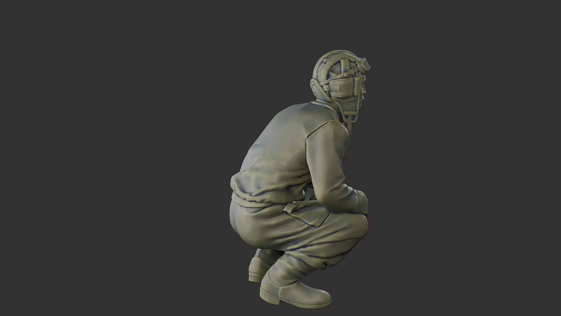 Russian Soviet tank Crew STC WW2 1 002 3D print model_31