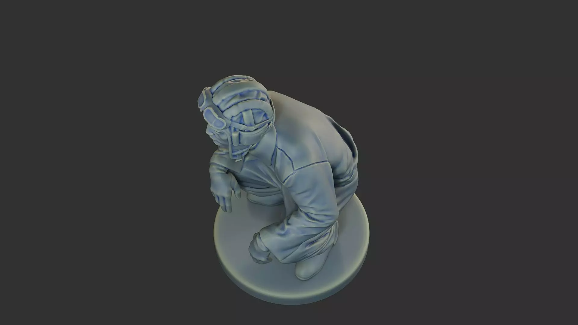 Russian Soviet tank Crew STC WW2 1 002 3D print model_15