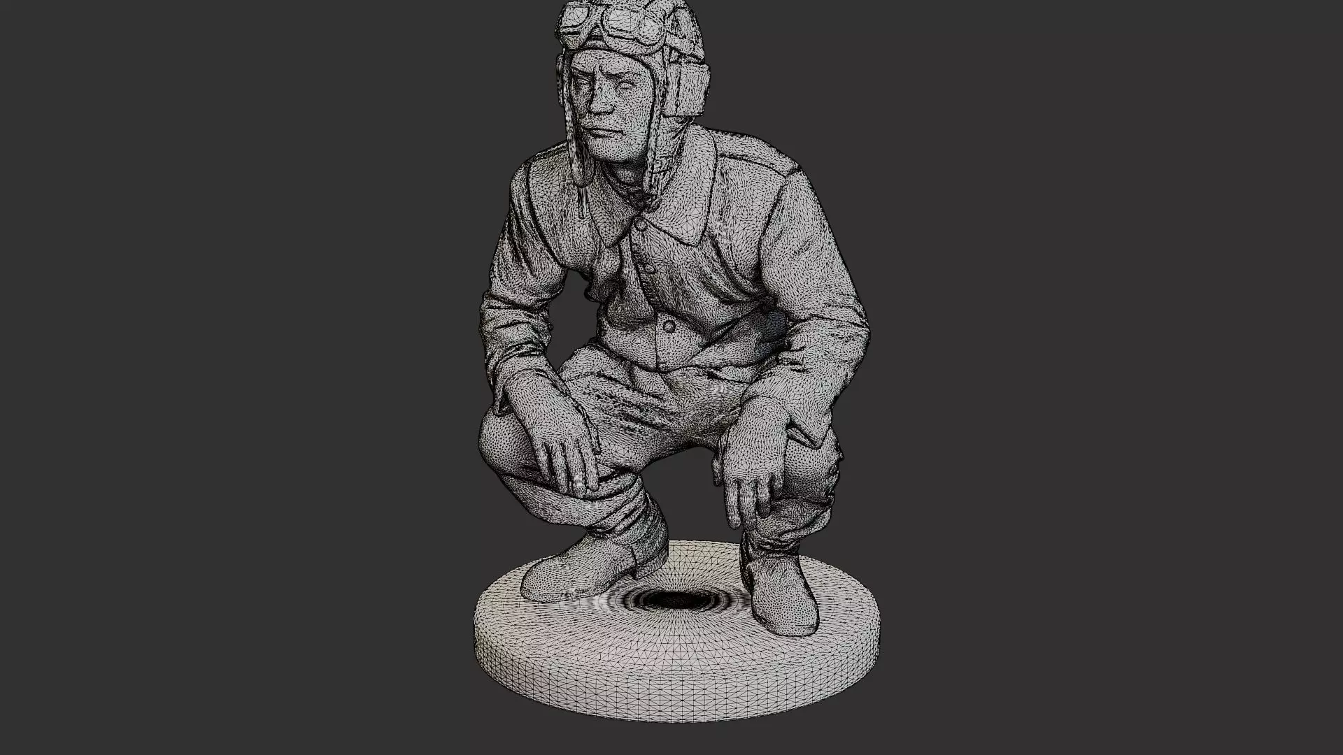 Russian Soviet tank Crew STC WW2 1 002 3D print model_12