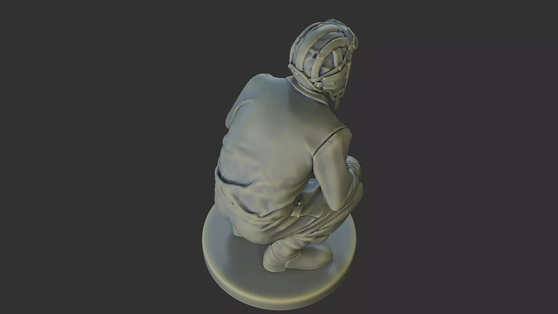 Russian Soviet tank Crew STC WW2 1 002 3D print model_22