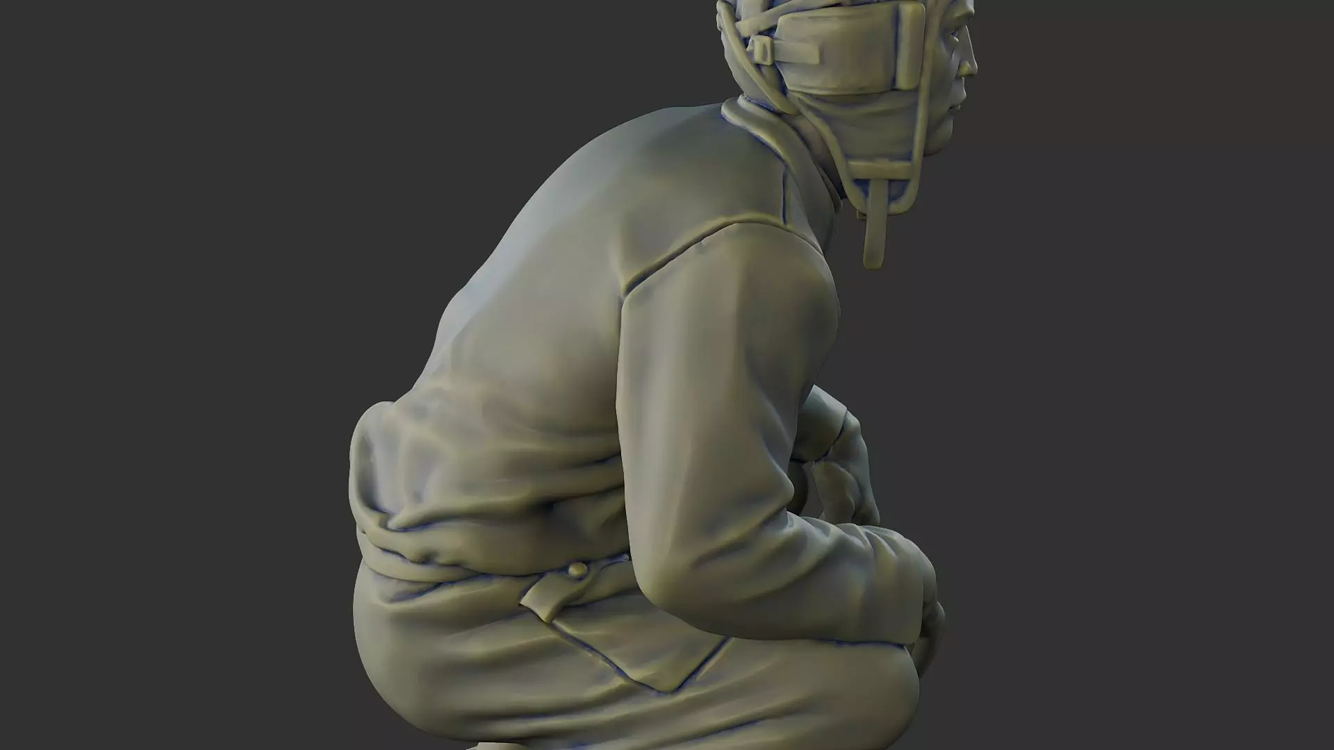 Russian Soviet tank Crew STC WW2 1 002 3D print model_20