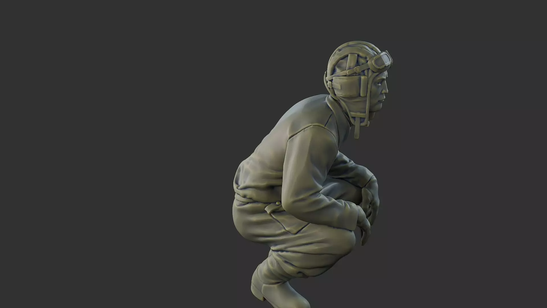 Russian Soviet tank Crew STC WW2 1 002 3D print model_30