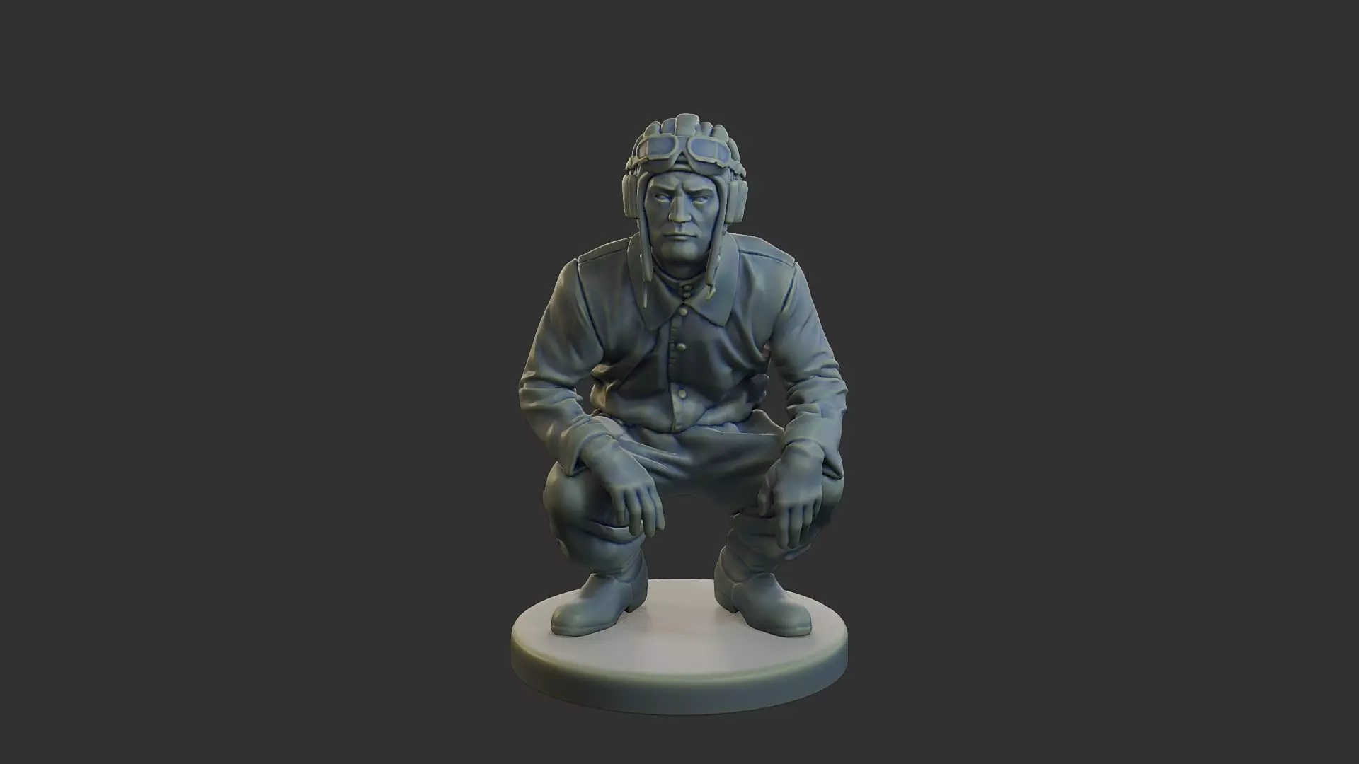 Russian Soviet tank Crew STC WW2 1 002 3D print model_1