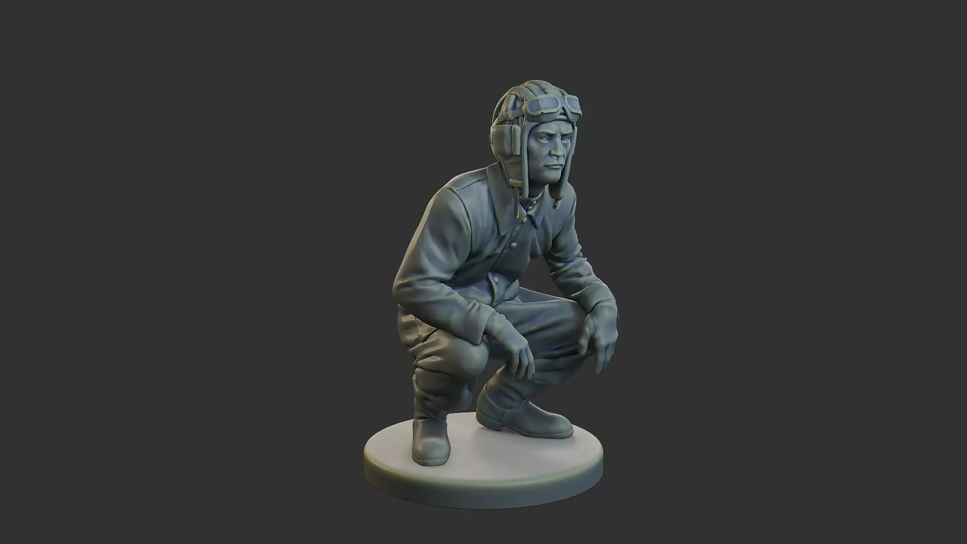 Russian Soviet tank Crew STC WW2 1 002 3D print model_10