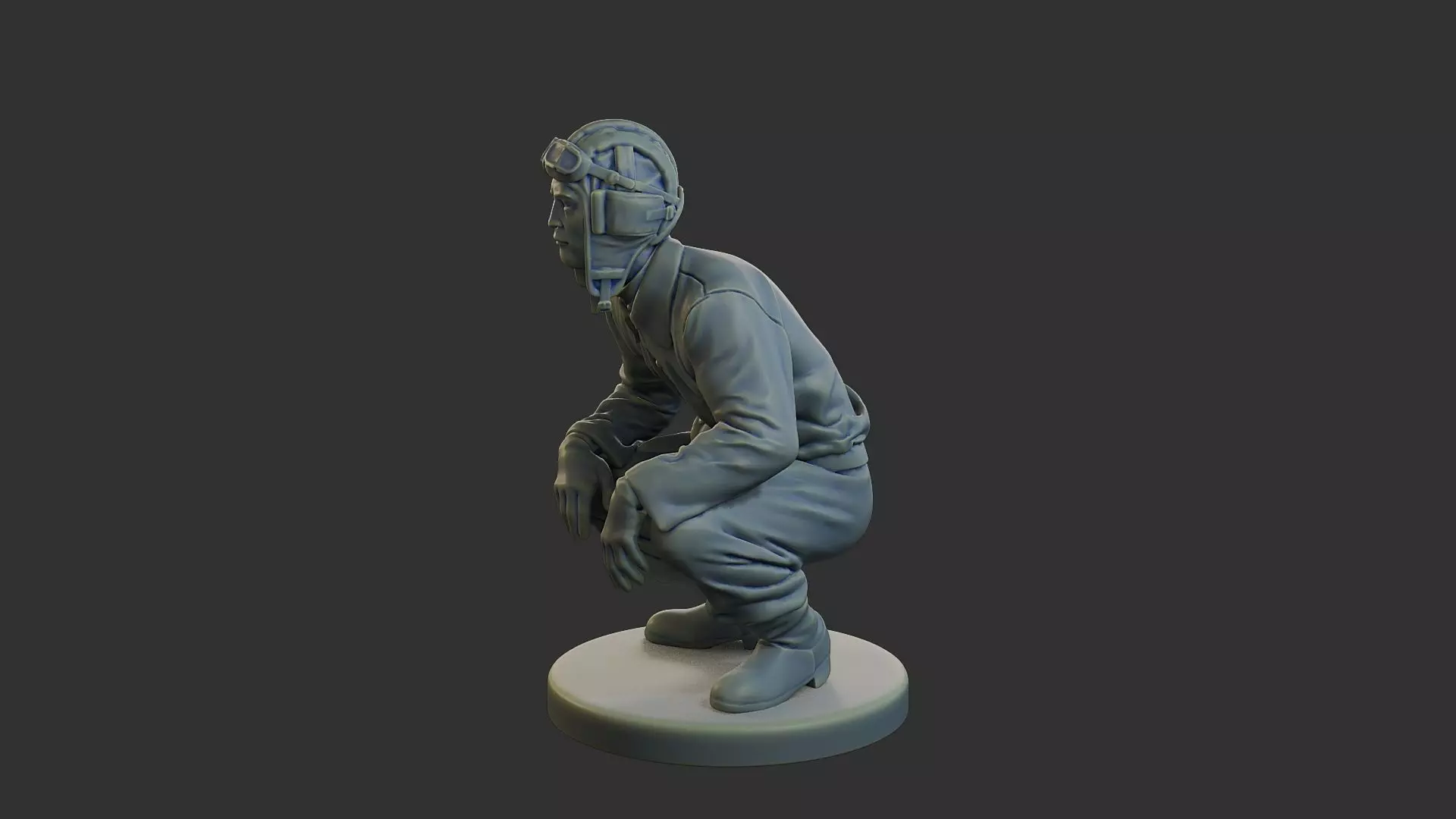 Russian Soviet tank Crew STC WW2 1 002 3D print model_3