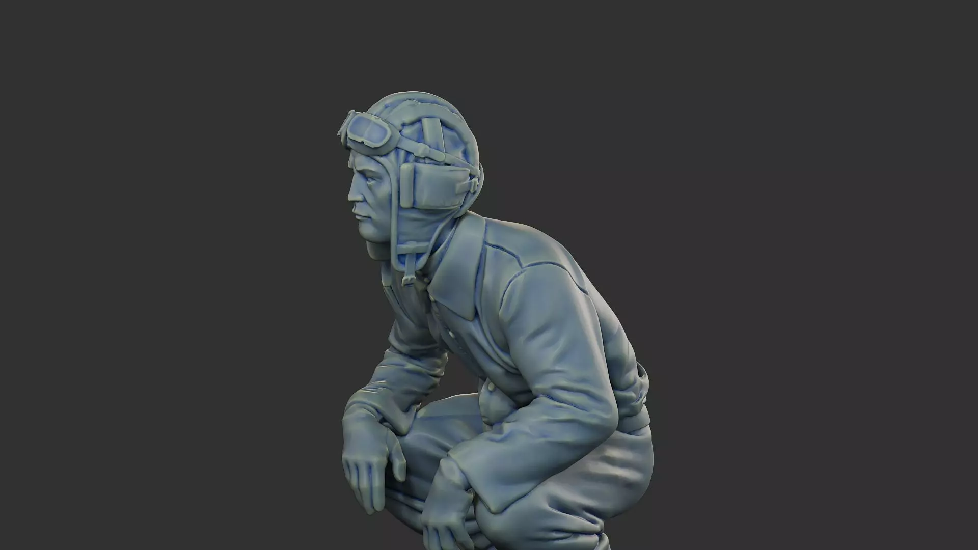 Russian Soviet tank Crew STC WW2 1 002 3D print model_18