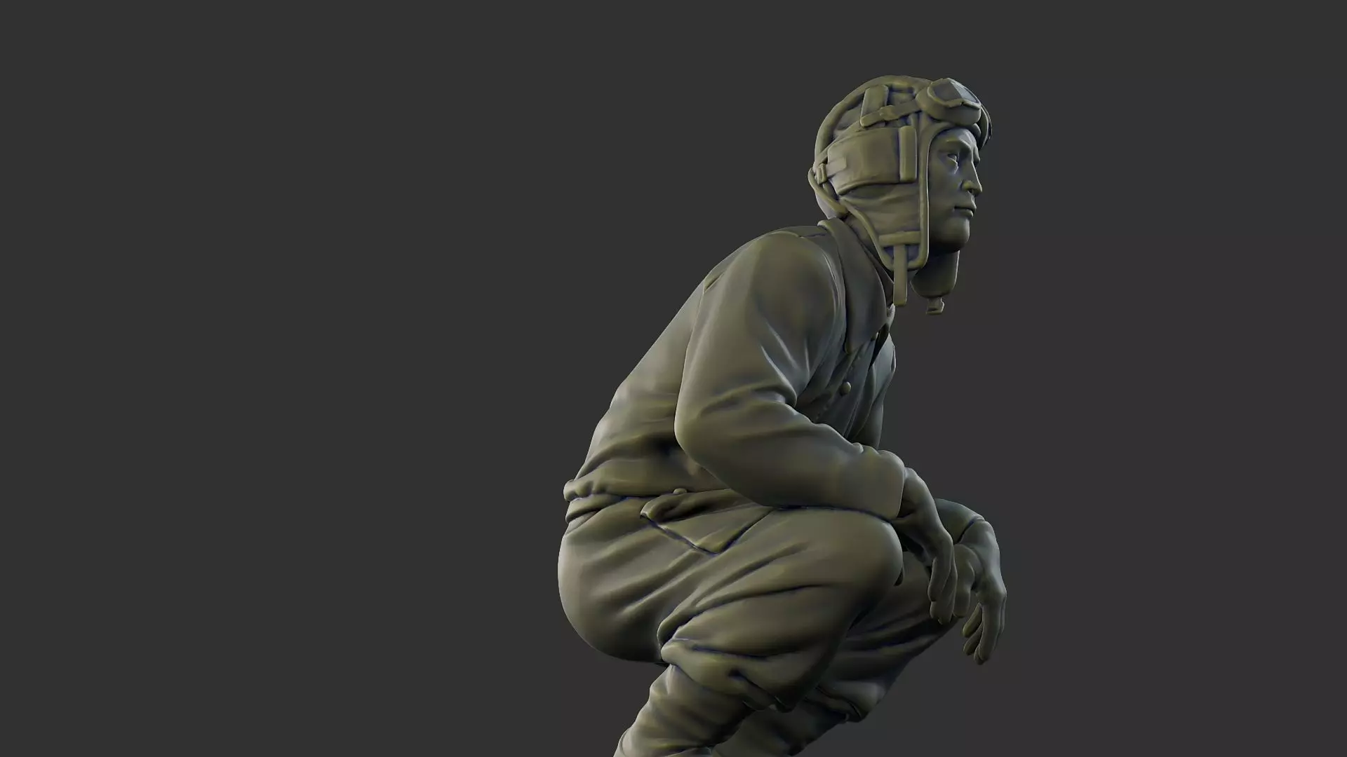 Russian Soviet tank Crew STC WW2 1 002 3D print model_29