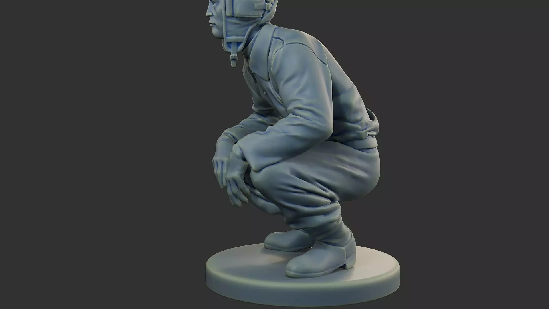 Russian Soviet tank Crew STC WW2 1 002 3D print model_17