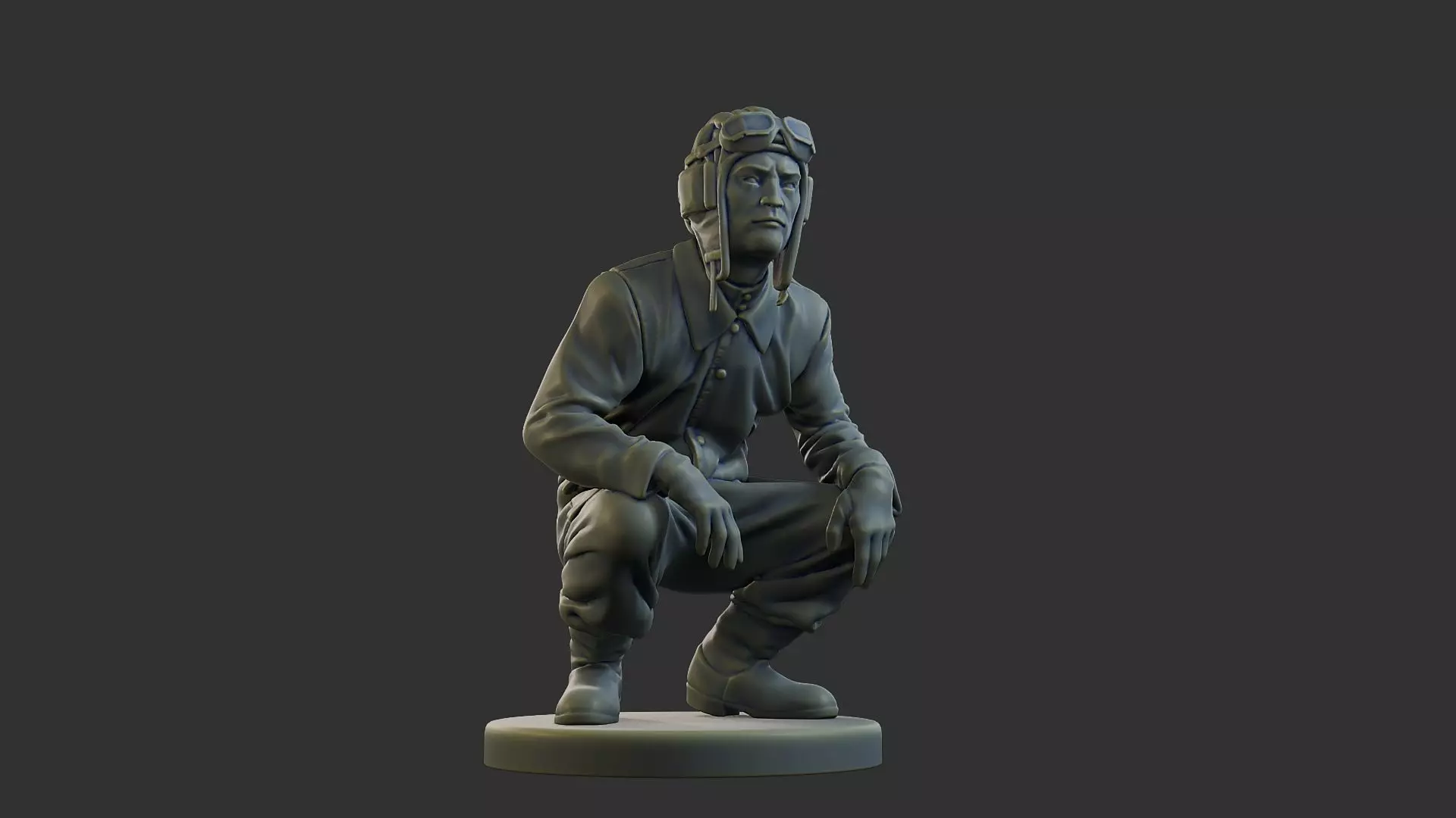 Russian Soviet tank Crew STC WW2 1 002 3D print model_13