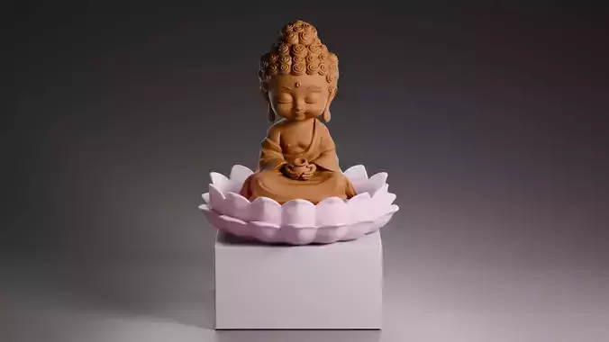 Buddha Lotus Sand Incense Holder 