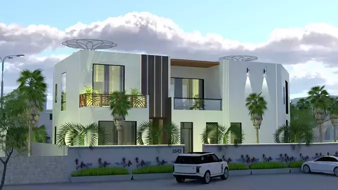 Modern Residential Villa Exterior Design 