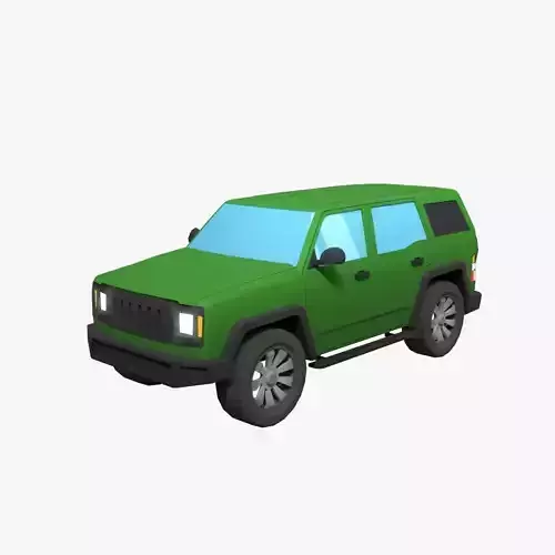 Lowpoly generic Hummer car