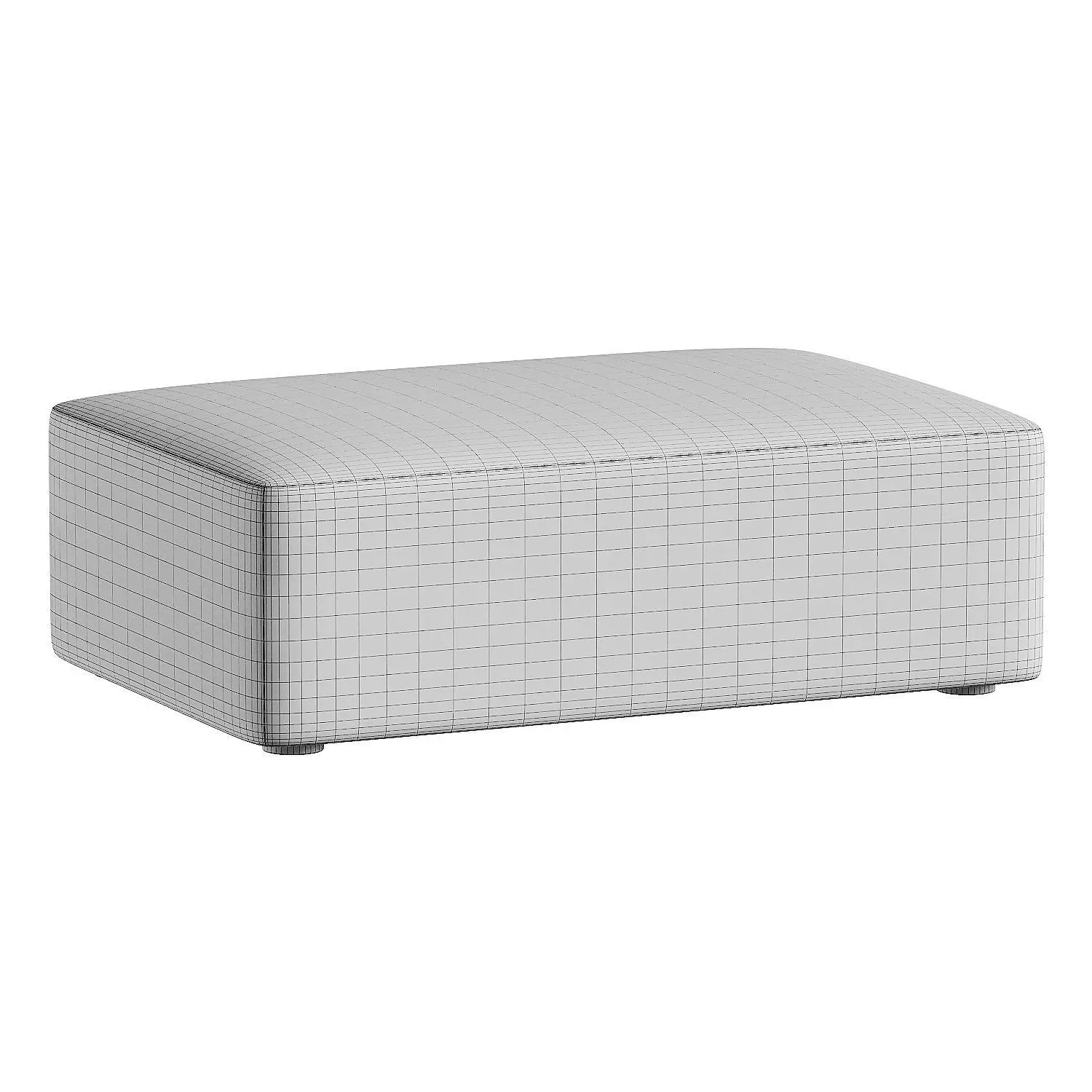 pouf brown 2 3D model_4